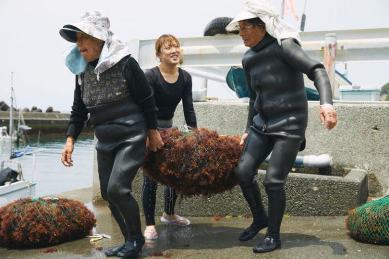 鈴木文子さんら海女さん